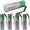 5-Pack XL-060F AA 3.6V Lithium Battery 2400mAh for Alarm Systems Tracking Devices Meter with Plug