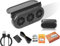 MeevrgR Ventilador extractor de aire para coche con energía solar Ventilación de triple cabezal USB y carga de 12 V 23 × 11.3 × 5.2 cm para refrigeración del vehículo (negro)