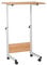 FAHOI Laptop Desk, Small Standing Desk Mobile Portable Rolling Laptop PC Table on Wheels, Adjustable Height Computer Workstation for Home Office,Versatile & Space-Saving