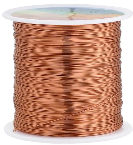 328 Feet Tarnish Resistant Copper Wires 26 Gauge Jewelry Craft Wires Beading Wire for Jewelry Making, Wire Wrapping and Crafting(Copper)