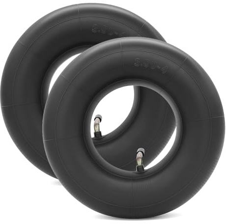 RUNYU 2 Pezzi Tubi di Ricambio per Ruota di Carriola 3.00–4/260 × 85 mm, Camera D'aria Carriola 3.00-4 Valvola a Gomito TR87, Tubo di Ricambio per Ruota Carrello