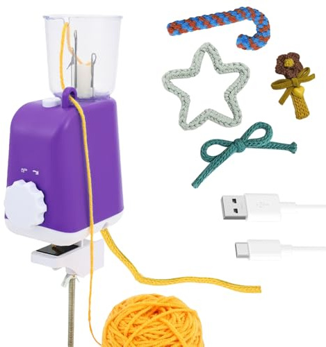 BUTORY French Knitting Machine Electric i Cord Knitting Machine Efficient icord Knittings Machine Electric Yarn Knitter DIY Crochet Machines for Beginner Children Present