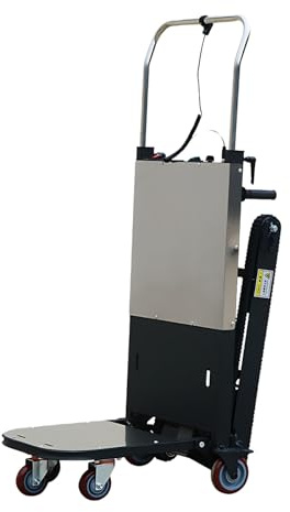 Montacarichi Elettrico 300kg, Carrello Scale Motorizzato 850w Con Batteria 48v 45ah E Cingoli, Pieghevole per Trasporto Mobili E Elettrodomestici