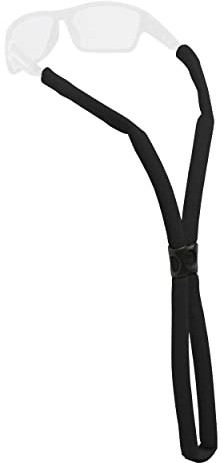 Chums Glassfloats Eyewear Retainer - Floating Glasses Strap & Sunglasses Holder for Water Sports, Black