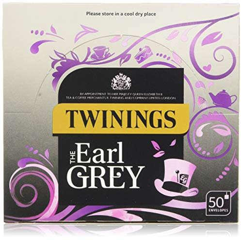 Twinings Earl Grey Envelopes - Quantity: 6 x 50 bags. | Keeps servings sanitary and fresh in busy professional catering, hotel rooms, and self-service café stations.