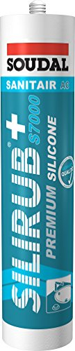 Soudal Silirub+S7000 Premium Sanitär Silikon 310 ml Kartusche - hellgrau