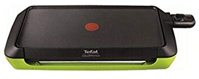 Tefal Colormania Elektrische Grillplatte, 2000 W, Antihaftbeschichtung, für bis zu 8 Personen, CB660301 spülmaschinengeeignet, Schwarz