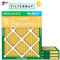 FilterBuy Lot de 4 filtres à air comprimés Merv 11 - 14 x 20 x 1 - Dorés