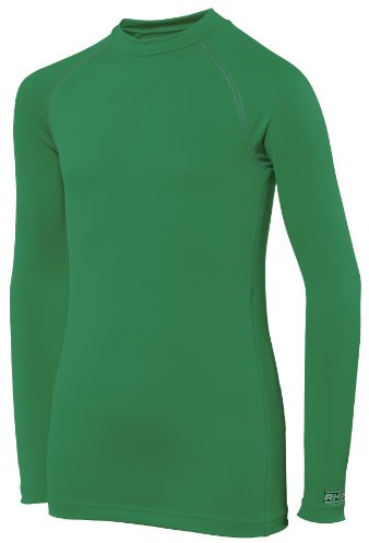 Rhino Childrens Boys Long Sleeve Thermal Underwear Base Layer Vest Top (LY-XLY) (Green)