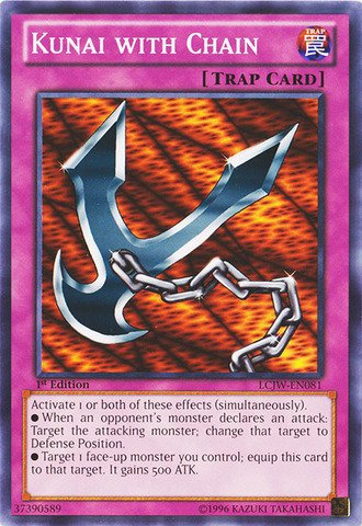 Yu-Gi-Oh! - Kunai with Chain (LCJW-EN081) - Legendary Collection 4: Joey's World - 1st Edition - Common by Yu-Gi-Oh!