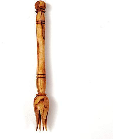 Palillo de Olivas (sin Fuente) de Madera de Olivo - 14 cm