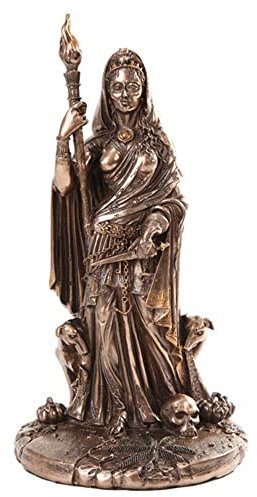 Greek Goddess Hecate Sculpture in Bronze Patina by Pacific Trading