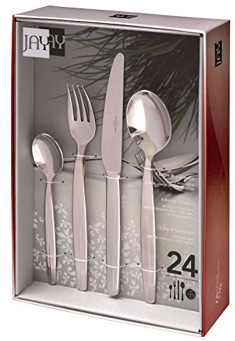 Jay Set de cubertería con 24 Piezas, 3 mm, Centimeters