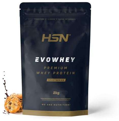 HSN Evowhey Protein | Chocolate Galletas 2Kg = 67 Tomas por Envase Concentrado de Proteína de Suero | 100% Whey Protein Concentrate (WPC) | No-GMO, Vegetariano, Sin Gluten ni Soja