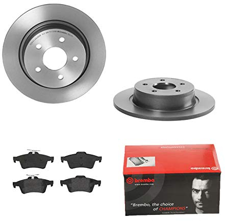 BREMBO BREMSSCHEIBEN Ø280mm + BREMSBELÄGE HINTEN FÜR FORD C-MAX 2 KUGA 2 DM2