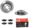BREMBO BREMSSCHEIBEN Ø280mm + BREMSBELÄGE HINTEN FÜR FORD C-MAX 2 KUGA 2 DM2