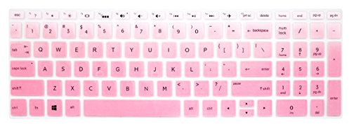 UHamn Silicone Keyboard Cover for HP Pavilion X360, Envy x360, Spectre 15 Series - Pink Ombre