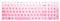 UHamn Silicone Keyboard Cover for HP Pavilion X360, Envy x360, Spectre 15 Series - Pink Ombre