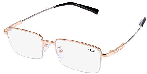 Progressives Multifokal Lesebrille Blaulichtfilter Brille Computerbrille für Frauen Männer Anti Müdigkeit Multi Fokus Intelligenter Zoom Nah und Fern Titanlegierung Vergrößerungs Presbyopie Leser