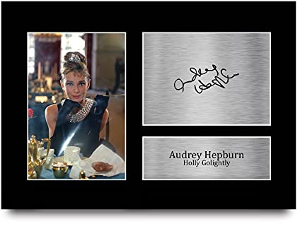 HWC Trading A4 Audrey Hepburn Breakfast at Tiffany's Geschenke Gedruckt, Signiert Autogramm Bild Für Film-Erinnerungsstücke-Fans