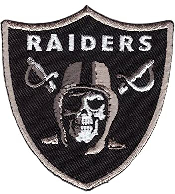 Titan One Europe - Oakland Raiders bestickter Aufnäher (zum Aufbügeln)
