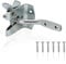 Garden Gate Latch for Wooden Gates - Galvanised Silver Door Latch Lock Self Locking Gate Catch - Weather Protection Auto Door Latches for External Doors