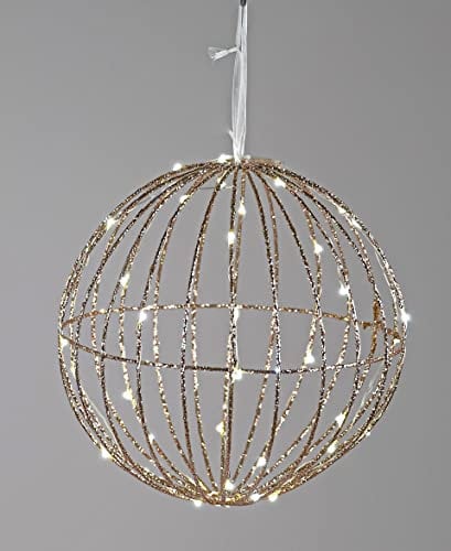formano LED Dekokugel in 25 cm Gold (25 cm, Gold)