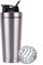 Shaker per proteine in Acciaio Inox Bottiglia con miscelatore sfera in acciaio inox capacità 750 ml (Silver Argento)