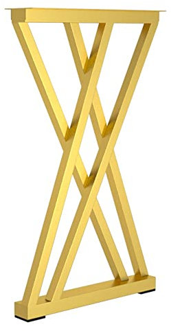 XUAN Industrial Möbelbeine 725mm Tischgestell Stahl Tischgestell Tischkufen Weiß Tischbeine Für DIY Esstisch Schreibtisch Kommode (Color : Gold, Size : 65 * 72.5cm)