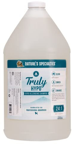 Nature's Specialties Truly Hypo Shampoo - Hundeshampoo - Hypoallergenes Hundeshampoo für Juckende Haut - Entfernt Sanft Schmutz und überschüssiges Öl - Tränenfreie Lösung, 3.8L