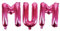Folienballon, Muttertag, Rosa, 60 cm