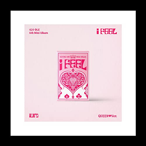 (G) I-DLE I FEEL 6th Mini Album CD+POB+Booklet+Lyric Paper+Photocard+Tracking Sealed GIDLE I-DLE (QUEEN Version)