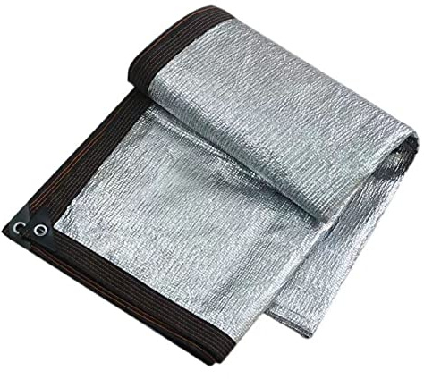 Filet d'Ombrage en Aluminium, Toile Ombrage Rectangulaire, avec Oeillets Tissu D'ombrage, Réfléchissant Anti UV 99%, Filet Protection Solaire pour Voiture/Chien/Serre/Jardin/Pergola ( Size : 7mx8m(23f
