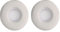 kwmobile 2x Cuscinetto Compatibile con Beats Solo 2 Wireless/Solo 3 Wireless - Cuscinetti Sostitutivi Cuffie Headphones Bluetooth - Pelle Pecora bianco
