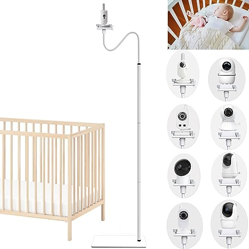 EYSAFT Babyphone Halterung Bodenständer Baby Kamera Halter Kompatibel mit Philips Avent/eufy/GHB/BOIFUN/Hellobaby/NWOUIIAY/TakTark und Kompatibel mit den meisten Babyphone Kamera