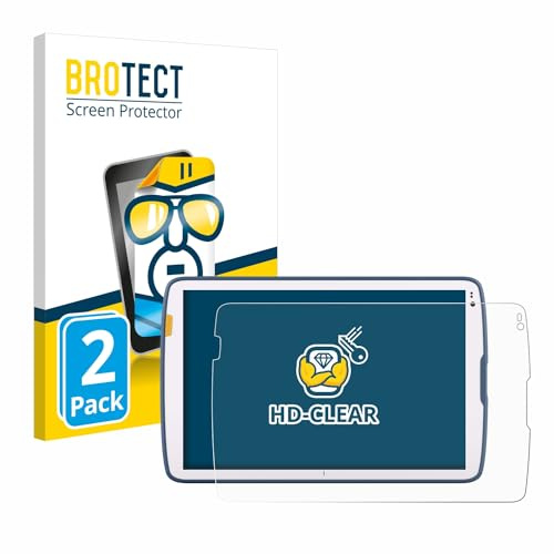 BROTECT Schutzfolie für Zebra ET40 10.1 | 2 Stück Transparenter Displayschutz Made in Germany Klare Displayschutz-Folie Clear Einfache Montage Case-Friendly