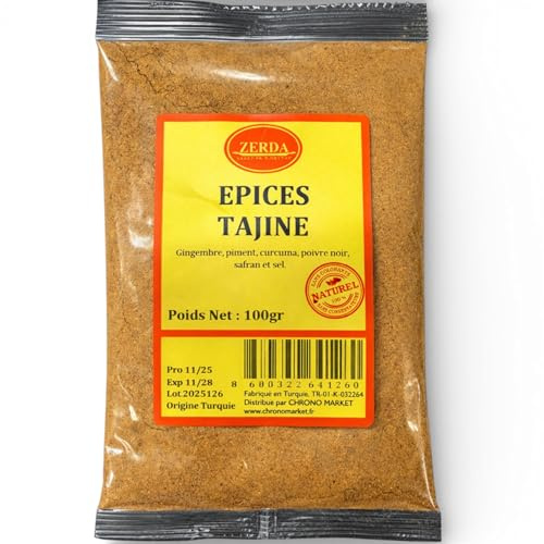 Epices Tajines 100g | ZERDA | Haute Qualité | 100% Naturel