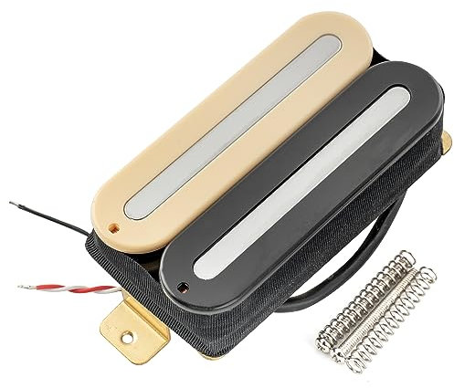 Artec HXTN Super Power Dual Hot Rail Keramik Humbucker Steg Tonabnehmer Pickup 16K für E-Gitarre, Zebra