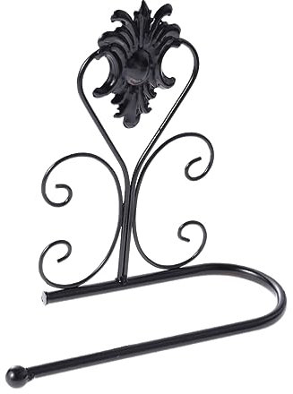 Cabilock Accessori Da Bagno Retrò in Ottone Anticato Porta Carta Igienica a Parete 21x10x18 Cm Montaggio Incluso Per Decorazione Bagno Vintage