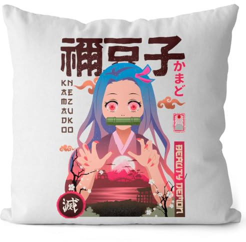 style3 Beautiful Nezuko Kissen mit Füllung 40cm Baumwolle Demon Anime Japan Manga