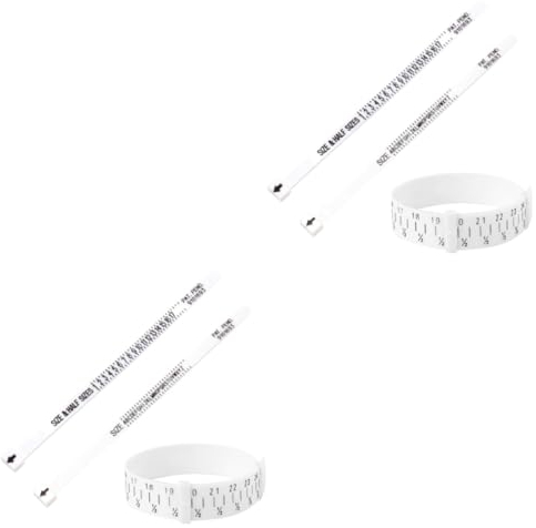 Operitacx 6 Stk Ringgröße Schmuck Messkreis Kunststoff Finger Sizer Finger Sizer Gauge Ring Finger Sizer Jewelry Messen Sie Sizer Werkzeug Männer Und Frauen Universal Messring