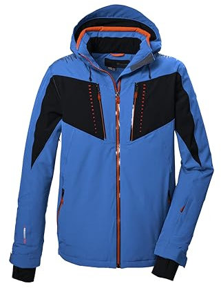 killtec Herren Skijacke/Funktionsjacke mit abzippbarer Kapuze, Schneefang und Unterarmventilation KSW 413 MN SKI JCKT, dunkelpetrol, XL, 41983-000
