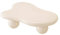 Couchtisch Weiß Wolkenform, Cremefarbener Stil, Kugelfüße, Abgerundeten Ecken, Schaffen Sie Eine Warme Atmosphäre für Zuhause, Wohnzimmer, Wohnung (Color : A, Size : L)