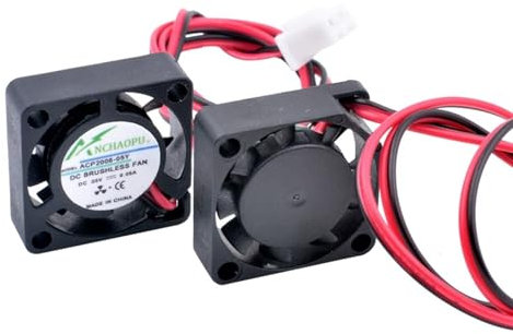 ACP2006 2cm 20mm ventilador 20x20x6mm DC5V 12V 2pin Micro ventilador de refrigeración for micro equipo purificador drone (Color : 12V)