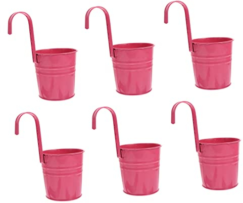KONTONTY 6stücke Blumentöpfe Zum Aufhängen Mit Ablaufloch Bunte Pflanzkübel Für Outdoor Und Indoor Für Wand Zaun Und Garten Dekoration
