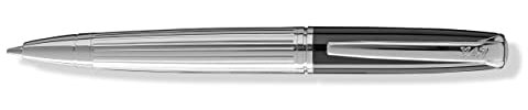 X17 X47-Kugelschreiber No.1, Drehmechanik, edel, kurz: nur 10,5 cm, schwarz/chrom