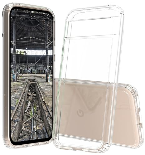 JT Berlin Pankow-Clear Schutzhülle Google Pixel 8a Hülle transparent (Wireless-Charging kompatibel, Stoßabsorbierender TPU Rahmen, Kratzfeste Rückseite aus Acrylglas, Anti-Fingerabdruck)