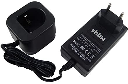 vhbw Ladegerät kompatibel mit Panasonic EY6506NQKW, EY6535GQW, EY6535NQKW, EY6507NQ, EY6601BC Werkzeug NI-Cd, NiMH-Akkus, 1,2-18V