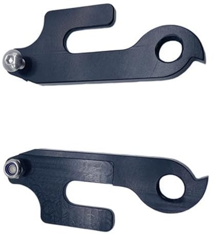 JUNNASALIKER 2 Stück Fahrrad-Schaltwerk-Halterung, Heckhaken, zusammenklappbar, für Schaltwerk