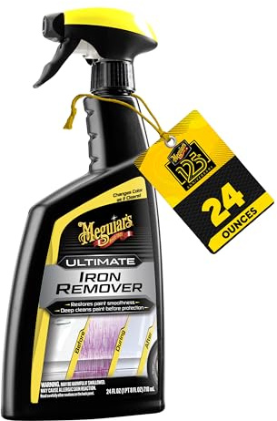 Meguiar's Ultimate Iron Remover - Quickly Remove Embedded Iron Particles and Industrial Fallout that Impair Paint Color, Clarity, and Paint Smoothness - Chemical Contaminant Remover - 24 Oz